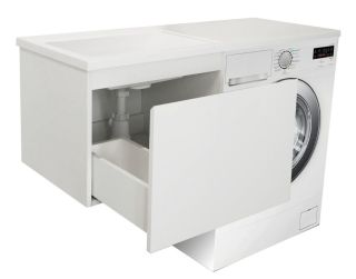 Подвесная тумба под раковину Эстет Dallas Luxe ФР-00002015 Л/П 110см один ящик белый